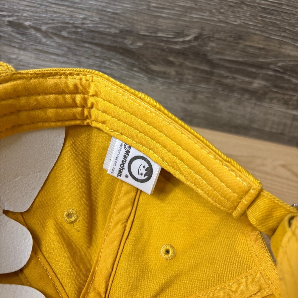 Ramen Hat Cap Strap Back Yellow Top Ramen Cup Noodles Adjustable NWT - Picture 10 of 11